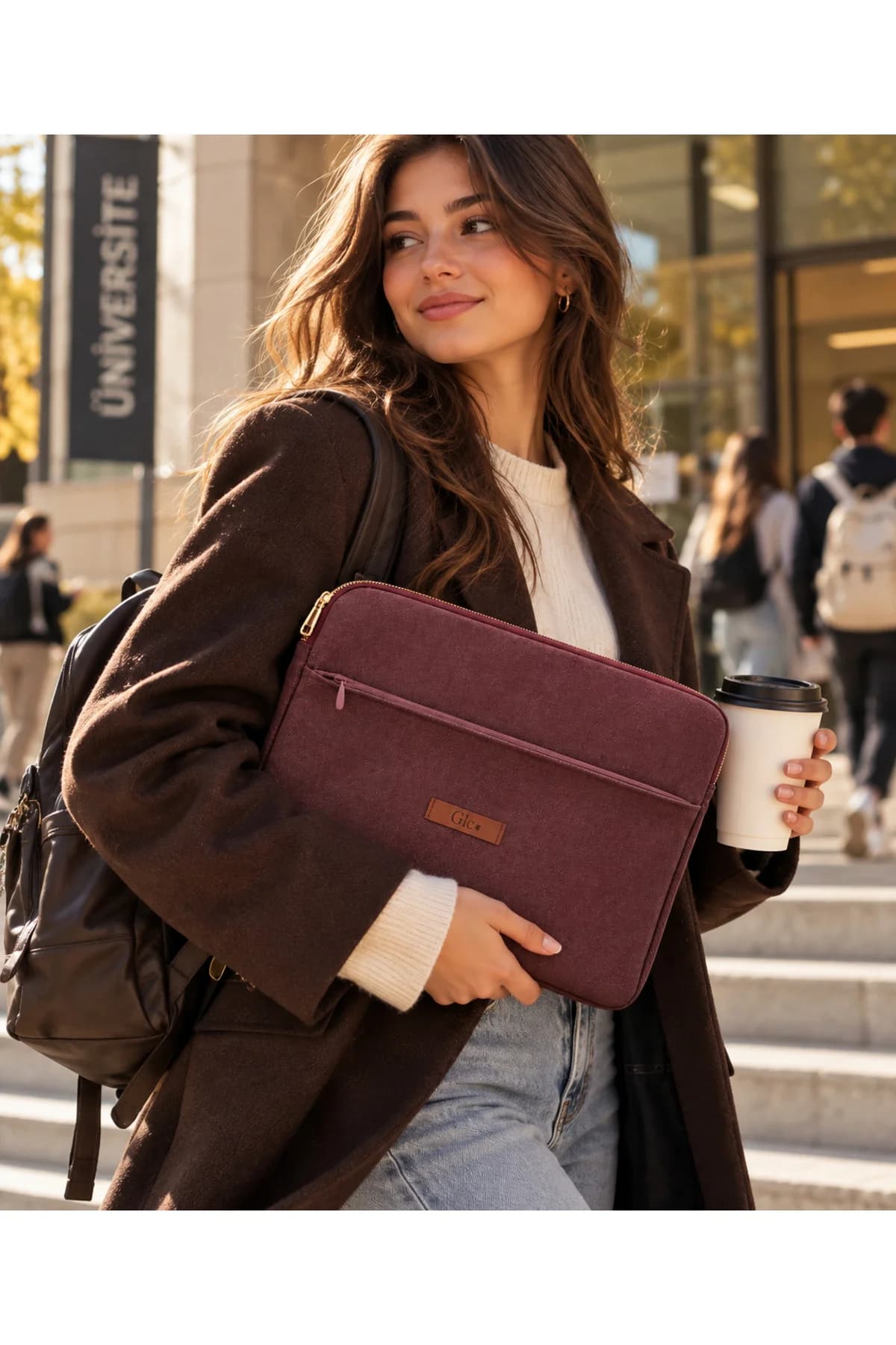 GLC Moda Mürdüm 13 inc 27*33 Laptop & Tablet Çantası - Görsel 2